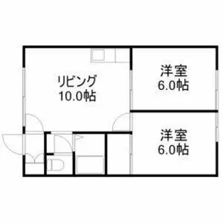 ラテルネ八軒【2階】の間取り