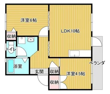 フェリス川津【201号室】の間取り