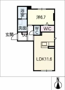 グランツ ソーレ【1階】の間取り