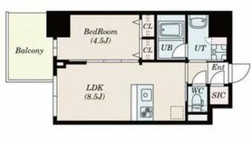 S-RESIDENCE福島diverse【9階】の間取り