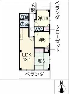 アネトス愛宕【4階】の間取り