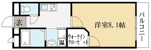 パルティール広野【1階】の間取り
