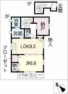 LapisLazuli【2階】の間取り