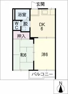 タウニー桜木【2階】の間取り