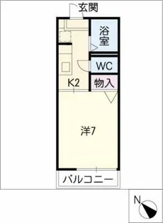 アブリール【2階】の間取り