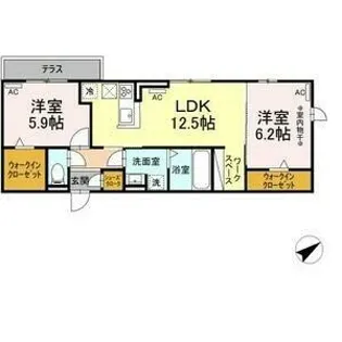 grace TSUKATA【305号室】の間取り