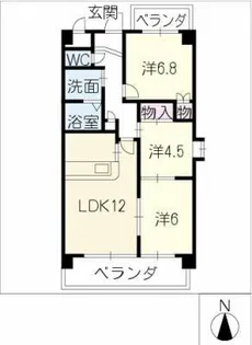 ペルテⅡ【2階】の間取り
