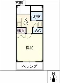 レジデンスええとこ【1階】の間取り