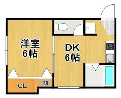 山川荘【1階】の間取り