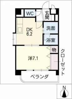 グレースサワ【4階】の間取り