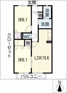 ステラおうす【1階】の間取り