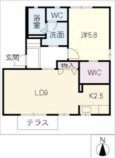 グランコート丸池B棟【1階】の間取り