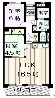 第二寺田マンション【5階】の間取り