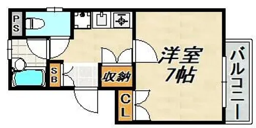 ノースコート【3階】の間取り