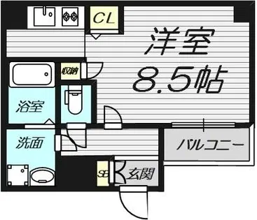 ベストレジデンス九条【8階】の間取り