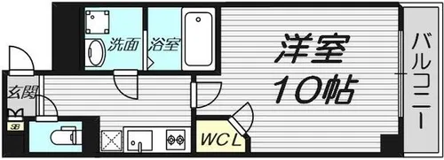 ベストレジデンス九条【3階】の間取り