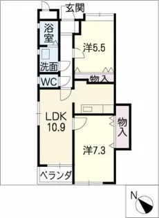 シャルム大高緑地【3階】の間取り