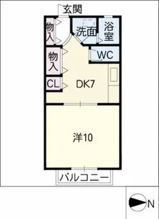 メイプルタウン浦里3丁目【1階】の間取り