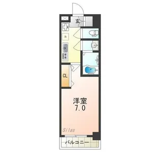 Luxe京都西大路【6階】の間取り