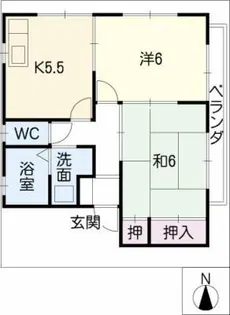 ドミール壱番館【2階】の間取り