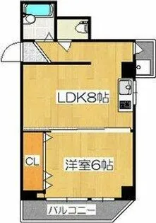 レナジア中川【2階】の間取り
