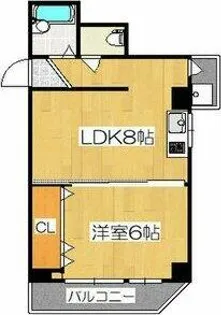 レナジア中川【2階】の間取り