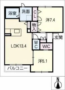 ヘリテージパーク Ⅱ【2階】の間取り
