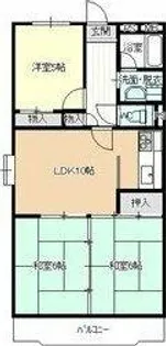 アラコハイツ【3階】の間取り