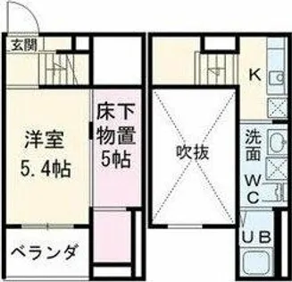 フェリス荒子【1階】の間取り