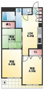 勝山タウンハイツ【307号室】の間取り