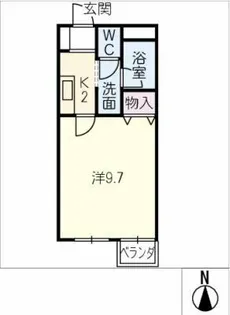 ハイツH&M【1階】の間取り