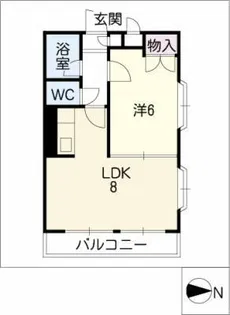 エスタ植田【2階】の間取り