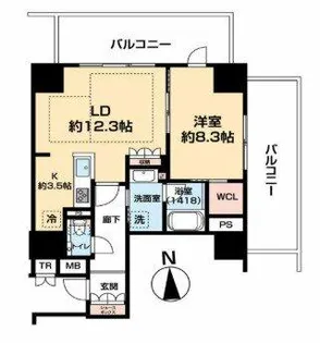 ザ・ハウス豊橋WEST 1104号室【11階】の間取り