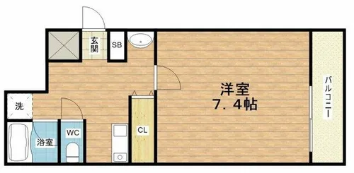 M’LIFE森ノ宮【3階】の間取り