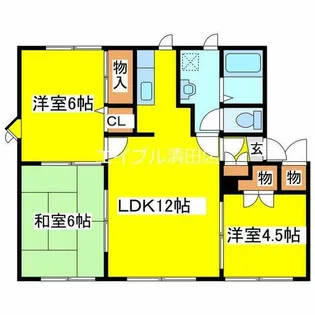 メイユール喜寿D-2【1階】の間取り