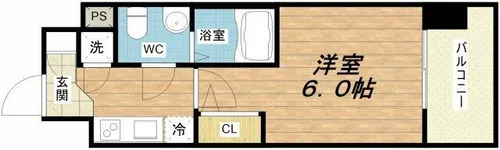 エスリード新梅田ノースポイント【3階】の間取り