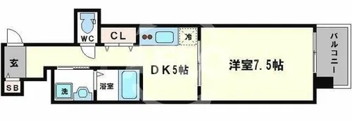 プレサンス堺筋本町駅前【2階】の間取り