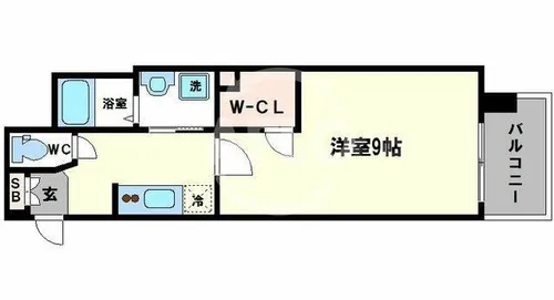 プレサンス堺筋本町駅前【5階】の間取り
