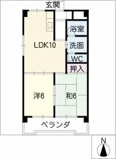 メゾンソシアル【1階】の間取り