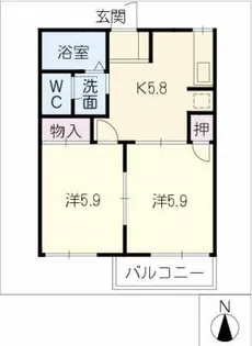 South Hill【2階】の間取り