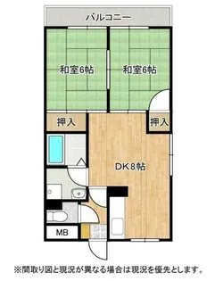 ディアライフ中央【504号室】の間取り