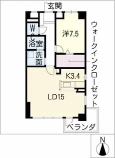 パティオ覚王山【2階】の間取り
