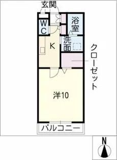 イーストヒルズ【2階】の間取り