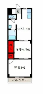 グランドハイツヤマダ【1階】の間取り
