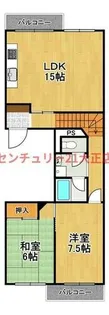 天保山第5コーポ【9階】の間取り