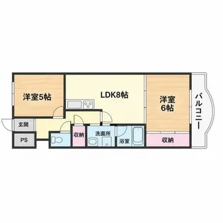木村グリーンハイツ【2階】の間取り