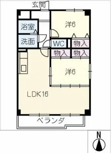 VIVRE平中【3階】の間取り