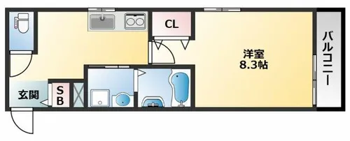 エムズコート小阪【5階】の間取り