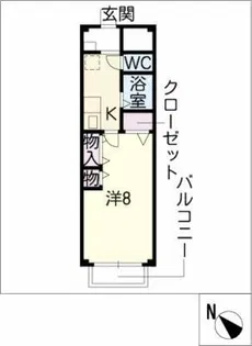 リバーフィールドSUMI B棟【1階】の間取り