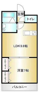 ライフマンション飯塚【605号室】の間取り